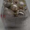 Christmas Ball Ornaments for Christmas Decorations - 41 Pieces Xmas Tree Champagne Gold Shatterproof Ball Ornaments with Hanging Loop for Holiday and Party Decoration