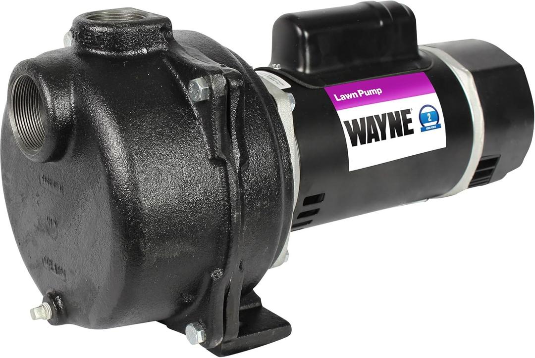 Wayne Horsepower, Green WLS200 2 HP Cast Iron High Volume Lawn Sprinkling Pump