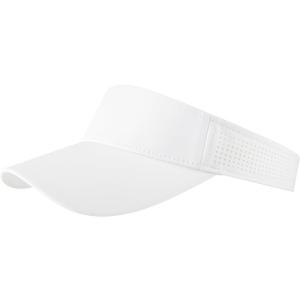 FEICUI Women's Sun Sports Visor Adjustable Empty Top Baseball Cap Athletic Performance Outdoor Hat (White)