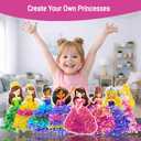 PoKraft Magical Princesses Poke Art, Paper Craft Kit with Gift Bag, Mess-Free Fun for Kids 3-9, Colorful DIY Activity Toys Games, Perfect Birthday Gifts for Girls, Builds Fine Motor Skills