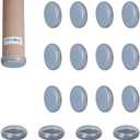 CSFMC Sliders Pads for Round Furniture Legs(1 1/2 inches(38mm),15 Pack),Table/Chair/Cabinet/Sofa Glides,Protect The Floor by Sliding Like Magic,Suitable for Carpet, Wood & Ceramic Tile Floor,etc
