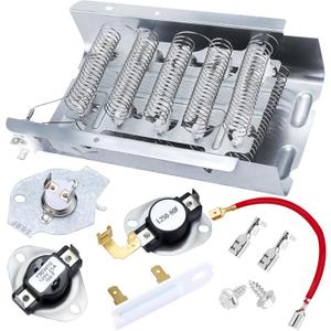 2025 Hot Selling 279838 Dryer Heating Element W10724237 3403585 For Whirlpool wed4815ew1 500 600 Kenmore 110 Cabrio Maytag medx655dw1 Roper Amana Admiral Thermostat Fuse Kit 3387134 3977393 by Romalon