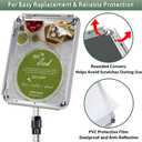 Poster Stand Holder Adjustable Pedestal Floor Standing Sign Holder Vertical and Horizontal View Sign Display, Aluminum Snap Open Frame with Safety Corner (Sliver-8.5x11)