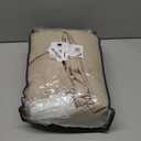 Flax Burlap 90 Inch Pinch Pleated Linen Curtains 2 Panel Set for Living Room Thick Linen Textured Drapes 90 Inches Long Pinch Pleat Drapes Semi Sheer Curtain for Dining Bedroom Office Dark Taupe (Burlywood Birch)