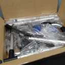 Folding Walker with 2 Precut Tennis Balls, 5" Wheels Lightweight Walkers for Seniors and Adults, Supports Up to 350 Pounds, Adjustable Height, Compact Standard Walker