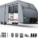 VINPATIO RV Cover 20-22ft: 7 Layers Heavy Duty RV & Trailer Cover, Travel Trailer Cover, Camper Cover, Toy Hauler Cover with Extra Windproof Straps, Tongue Jack Cover, Gutter Covers