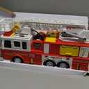 JOYIN Extra Large Toddler Fire Truck Toys for Boys with 33-inch Ladder, Lights & Sprinkler Pump, Big Emergency Vehicle, Kids Toys for Age 3, 4, 5, 6, 7, Christmas Birthday Gift for Grandkids