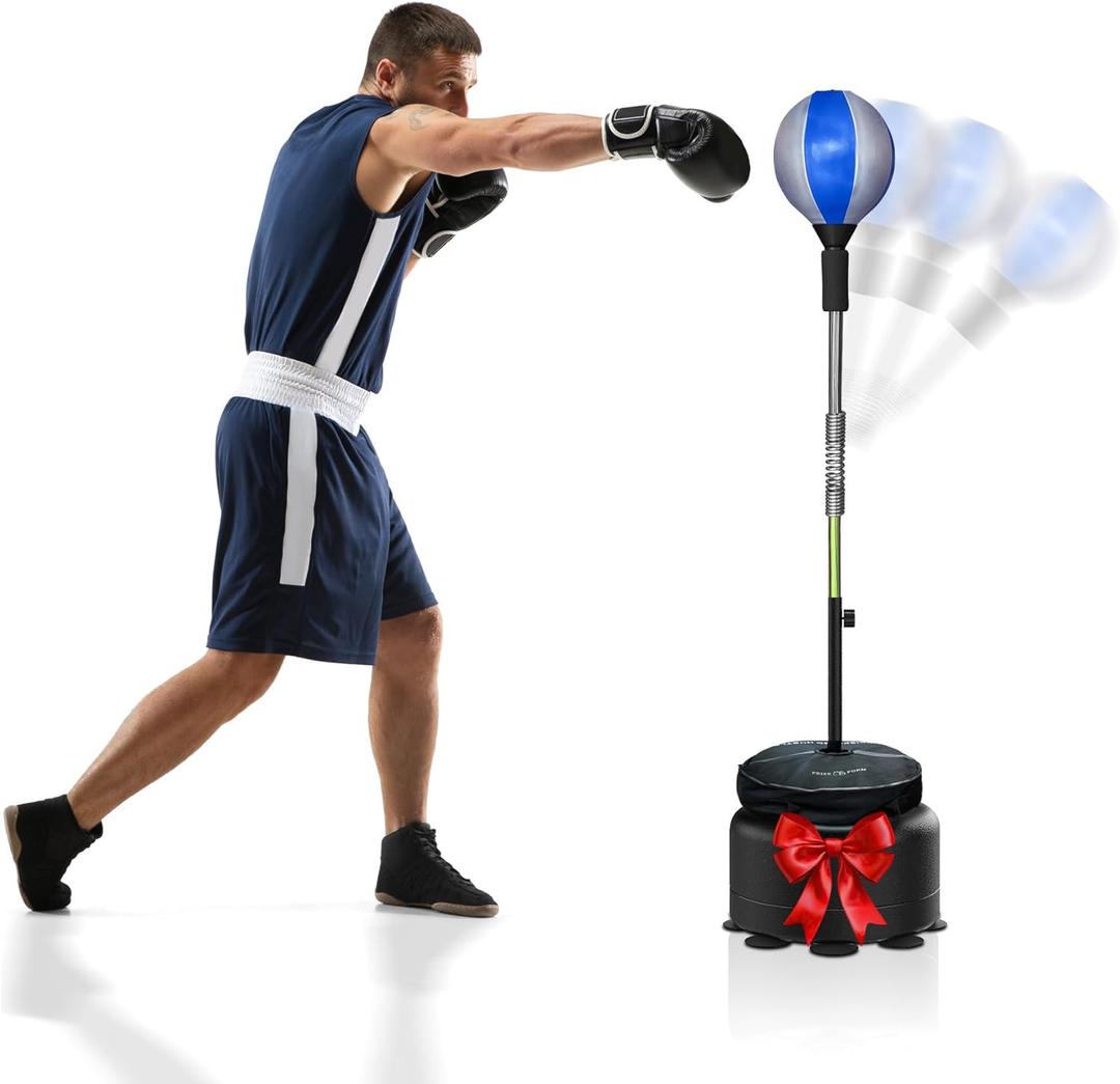 Cobra Reflex Bag, Fast Action Punching Bag with Stand, Punching Bags for Adults and Teens, Adjustable Height Boxing Trainer with Spring-Mounted Ball, Home Gym Boxing Equipment