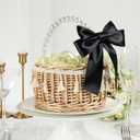 Black Ribbon 1-1/2 Inch 50 Yards, Solid Satin Ribbon for Flower Bouquet, Crafts, Gift Wrapping, Bridal Invitations, Hair, Festival and Halloween Decorations