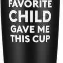 NOWWISH Gifts for Dad from Daughter Son, Dad Birthday Gifts, Funny Coffee Tumbler for Men Dad (20oz, Black)