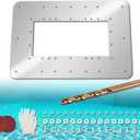 18 7/9 X 12 2/7 in Wide Mouth Above Ground Pool Skimmer Wall Repair Panel, Water Return Repair Kit, Repair Rusted Pool Wall, Replace SP1091WM Dyna-Skim and Hydrotools 8939 Skimmers