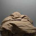 ROSGONIA Oversized King Comforter 128x120, 3pcs Super King Plus Comforter (1 Dark Khaki Comforter & 2 Pillowcases) Lightweight Oversized King Bedding Set Quilt