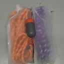 (2 Pack) Long Dog Leash for Dog Training 15FT/30FT/50FT, Dog Rope Leashes with Reflective Thread for Large Medium Small Dogs, Dog Tie-Out Cable Lead for Hunting, Camping&Backyard (2Pack Orange&Purple)