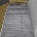 Leinuosen 100 Pcs 2 x 2 x 2 Inch Clear Acrylic Plastic Box with Lid Square Candy Containers for Party Favors Small Square Cube Storage Candy Box for Pill Tiny Earring Jewelry Herb Bead Gifts