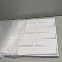 Art3d Decorative 3D PVC Wall Panel for Interior Décor, 12-Pack 19.7 x 19.7 in. White