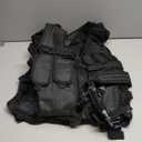 SAMSIER Airsoft Vest Adult Adjustable S-XXXXL, Tactical Vest for Men Lightweight Breathable 600D Nylon, Youth Combat vest for Paintball Training Black