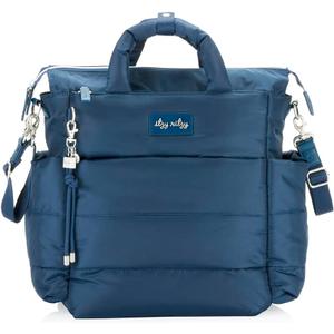 Itzy Ritzy Dream Convertible Diaper Bag Tote Backpack - Baby Diaper Bag with 14 Pockets, Changing Pad (Sapphire Starlight)