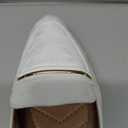 Obtaom Women's Pointy Toe Loafer Flat Comfortable Faux Suede Work Shoes,Cute Penny Loafer Slip On Ballet Flat(White US11)