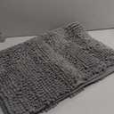 OLANLY Thick Bathroom Rugs 30x20, Extra Soft Absorbent Chenille Striped Bath Rugs, Rubber Backing, Machine Wash Dry, Bath Mats for Bathroom Floor, Tub and Shower, Home Decor Accessories, Grey