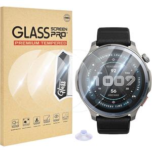 4 Pack Compatible for Amazfit Balance 2 Screen Protector Clear, 9H Hardness HD Full Cover Tempered Glass Protector for Amazfit Balance 2 47mm Watch Film, Anti-Scratch & Sensitive Touch