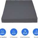 Covers & All Square Outdoor Cushion Covers for Patio Furniture Sets, Water, Tear & UV Resistant Polyester Cushion Slipcover with Zippers (Pack of 2) (28" L x 28" W x 4" Thick, Charcoal Gray)