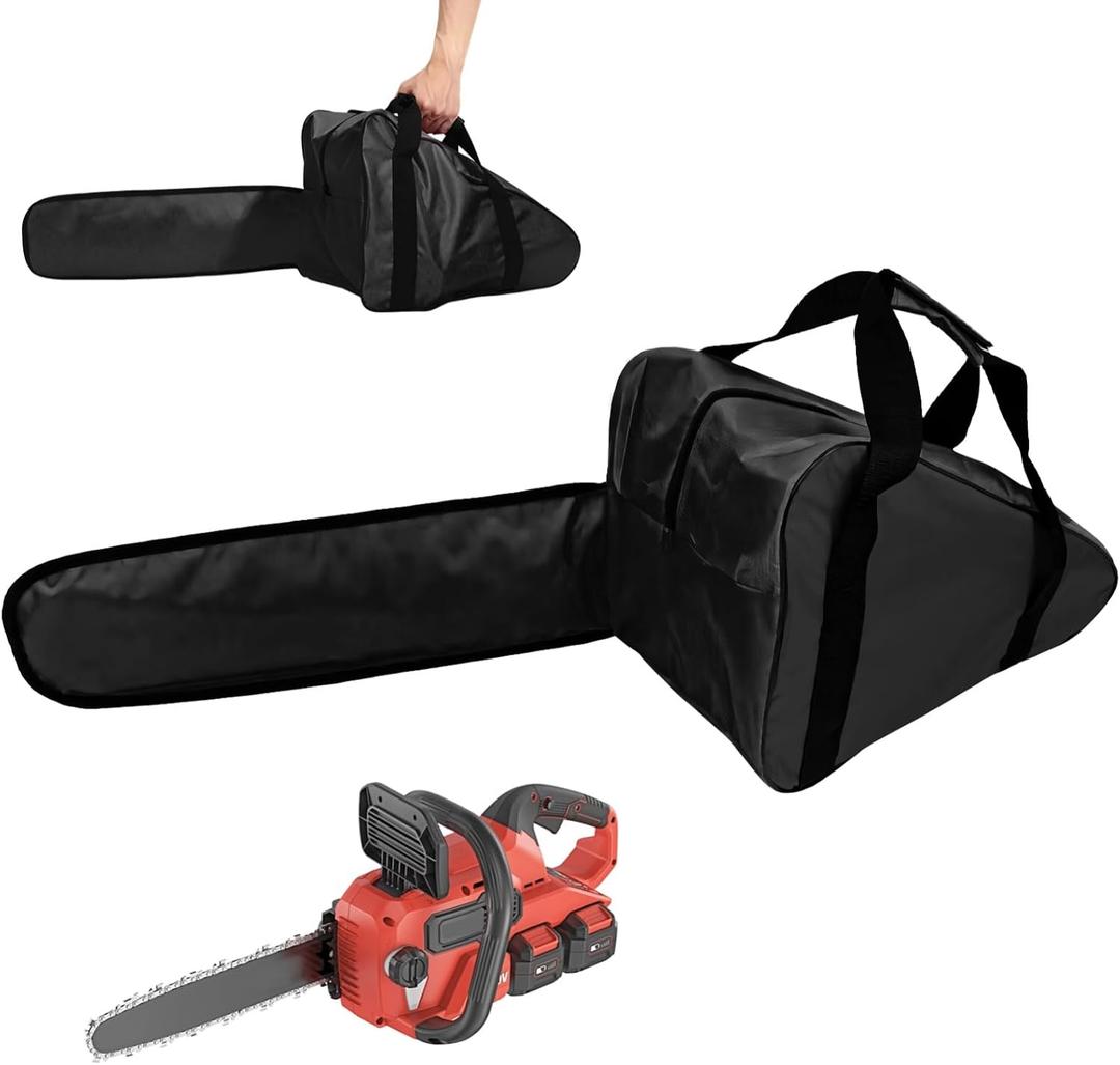 OMISTAR 20 Inch Chainsaw Carrying Bag, Heavy-Duty Oxford Cloth Chainsaw Bag, Portable Storage Holder for Chainsaws, Zippered Chainsaw Case, Waterproof Protection Tool Bag