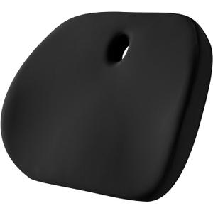 Road Comforts Premium Memory Foam Seat Cushion Office Chair Cushion, Car Seat Cushion Chair Cushions for Back & Sciatica Pain Relief Seat Cushions for Office & Desk (Black)