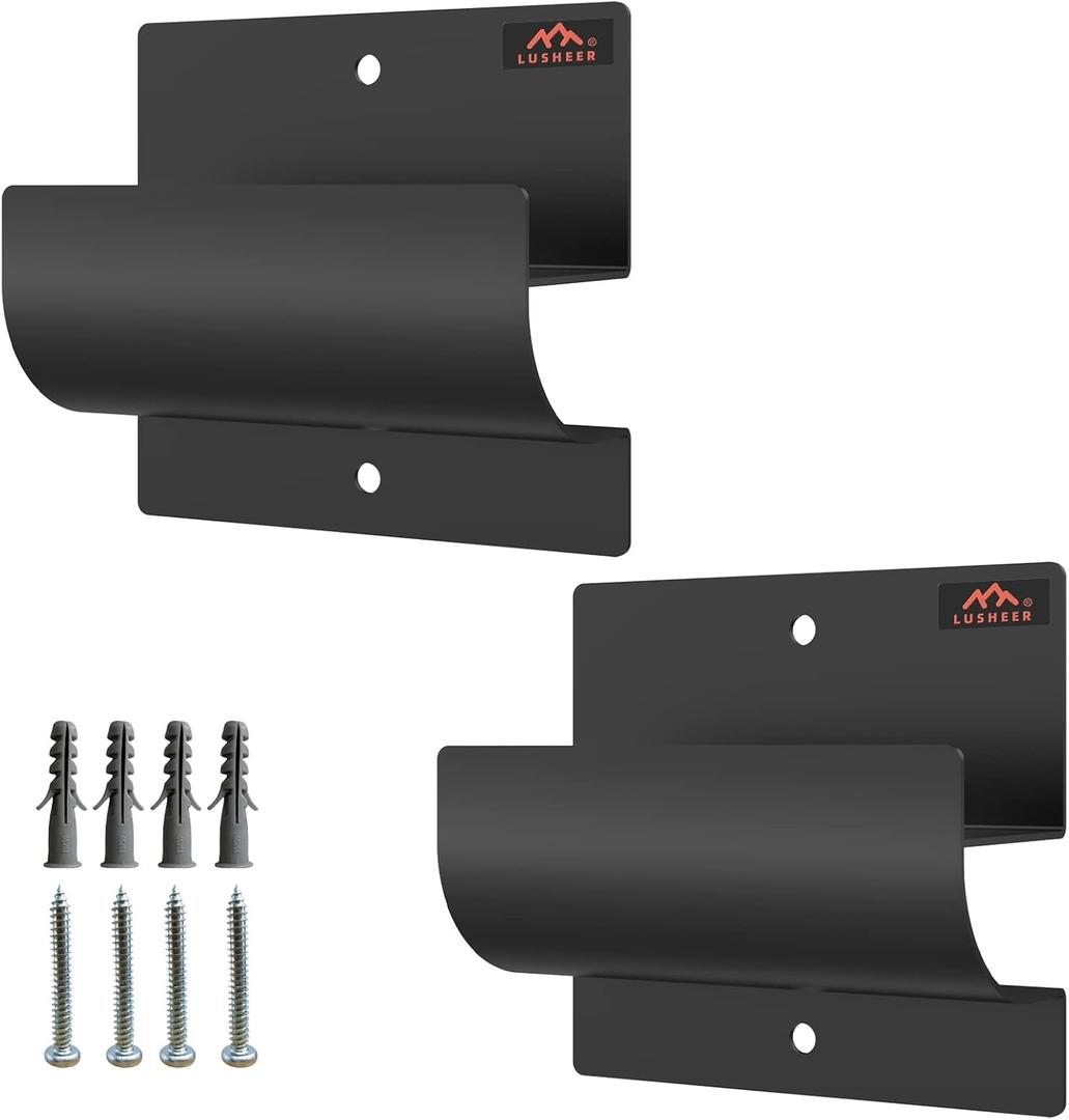 Ladder Hooks for Garage Wall,Ladder Hanger for Garage Wall,Wall Mount Wheelbarrow Hanger, Patio Furniture, Chair & Ladder - Ladder Holder Wall Mount (2 Pack)