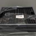 15 L Plastic Collapsible Crates, Stackable Folding Crates, 4 Packs (Black and Deep Grey)