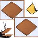 2 Pcs Heat Press Platen Cover 16 x 20 Inch Teflon Sheets Protector Reusable Platen Wrap Cover for Sublimation Heat Pressing Machine Plate from Scratches, Residue