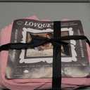 LOVQUE Pink Cotton Duvet Cover Twin Size, Linen Like Natural Bedding Set with Zipper Closure (No Comforter), 68x90 Inches