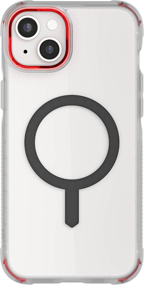 Ghostek Covert iPhone 15 Plus Case Clear - Compatible with Apple MagSafe, Silicone Fusion, Slim Fit Shockproof Phone Cover (6.7 Inch, Clear)
