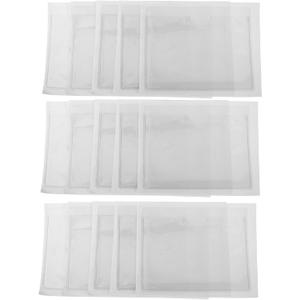 50pcs PVC Label Bag for Sticker Labels Adhesive Pockets for Organization Classroom Pockets