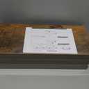 QEEIG Floating Shelves for Wall Bathroom Shelf Bedroom Kitchen Living Room Hanging Book Shelves Small Farmhouse Decor 16 inch Set of 3, Rustic Brown (015-BN3)