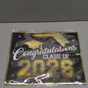Loveinside 13" Large Black & Gold Graduation Gift Bag, Gold Foil Class of 2026 Congratulations Design Gift Bag with Tissue Paper, Card, Tag for Graduates, Graduation Party, 13" x 5" x 10", 1 Pcs