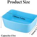 2 x 3 PCS Rabbit Feeder Waterer, Chicken Feeder Guinea Pig Food Bowl Hanging 15 oz Food Water Hanging Watering Container Feeding Dish Coop Cup Treats Drinker for Bird Bath Basin Hamster Bed