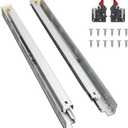 Probrico 1 Pair 21 Inch Undermount Drawer Slides, Full Extension Concealed Drawer Runners Soft Close Bottom Mount Drawer Slides with Rear Mounting Brackets Locking Devices
