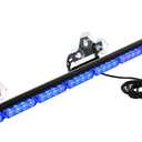 ASPL 36" 32LED Traffic Advisor Light Bar Warning Emergency Strobe Light Bar Directional Flashing Emergency Caution Lighting Led Safety Lights with 16 ft Straight Cord (Blue)