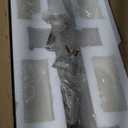 Vintage Table Lamp for Bedroom Set for 2 Mid Century Bedside Lamp with USB A and C Ports with Globe Shade Gold Night Stand Lamp for Office Living Room Reading Entryway