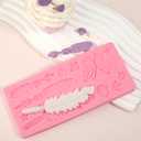 5 x 1 Pcs Feather Chocolate Silicone Mold, Lace Butterfly Cake Decoration Fondant Mold for Wedding Cupcake Toppers Kitchen Baking Candy Sugar Craft Dough Biscuit Modeling Clay Resin Crafts Plaster