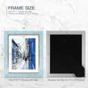 XUANLUO 8x10 Picture Frames Set of 4 Rustic Retro Photo Frame with HD Plastic Cover for Wall Mount and Tabletop Display Family Friends Wedding Gift