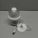 Electric Garlic Chopper, 350ML Glass Bowl Mini Food Processor, Portable Veggie Chopper Onion Garlic Grinder, Wireless Blender for Ginger, Chili, Fruit, Meat, etc