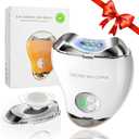 4-in-1 Electric Nail Clipper with LED Light & Nail File, Automatic 3 Speeds LCD Digital Display, Nail Clip Storage, USB Rechargeable Safety Fingernail Trimmer for Baby, Kids, Seniors (White)