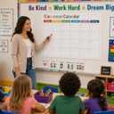Jumbo 22 x 28 Inch Teaching Calendar, 4 Panel Magnetic Writing Surface, Complete Erase PET Vinyl, Teacher Classroom Supplies