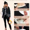 Women's Fleece Lined Leggings Weather Thick Thermal Warm Winter Tights Butt Lift High Waist Tummy Control Yoga Pants (Gray, S)