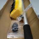 Anyyion 11 Foot Car Wash Brush with Long Handle, Telescopic Flow Through Car Washing Brush Soft Bristles wash Car, RV, Boat, Solar Panel, Deck, Floor, Swimming Pool (Yellow)