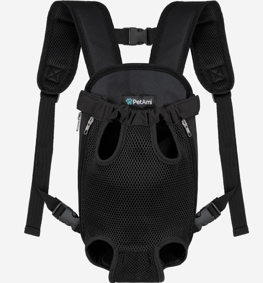 Small Pet Cat Dog Carrier Front Pack Hiking Backpack Head Legs Out