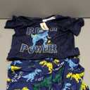 Mikrdoo Boys Pajamas Set 2Piece Short Sleeve Tops and Pants PJs Summer Sleepwear for Kids, Size 7 Years
