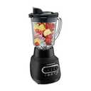 Hamilton Beach Wave Action Blender for Smoothies, Stainless Steel Ice Sabre Blades, 40oz Glass Jar, 800 Watts, Quiet Design, Black (58175)
