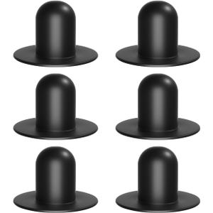 6 PCS Pool Strainer Wall Plugs for Above Ground Swimming Pools Stopper Replacement Compatible for Intex Bestway Coleman Filter Pump Water Stopper Drainer (Black)